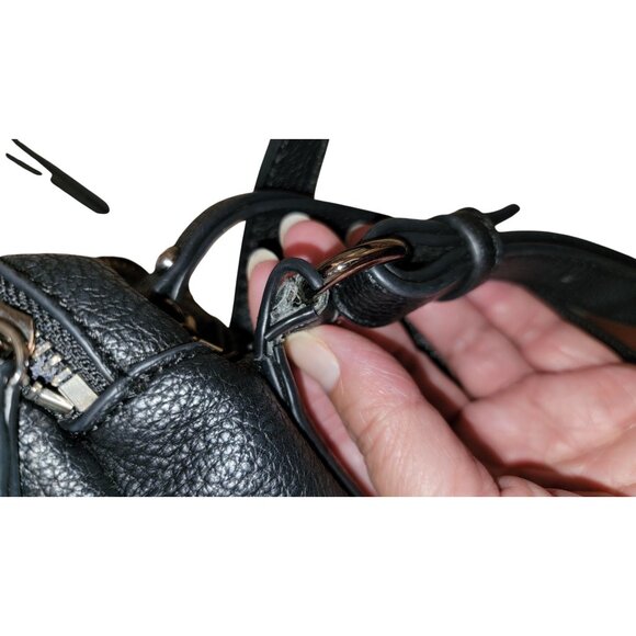 Urban Expressions Black vegan Leather Crossbody Bag - Picture 4 of 13